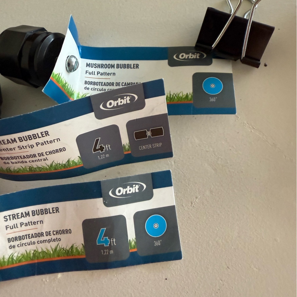 Orbit 3 sprinkler heads NWT - Picture 2 of 2